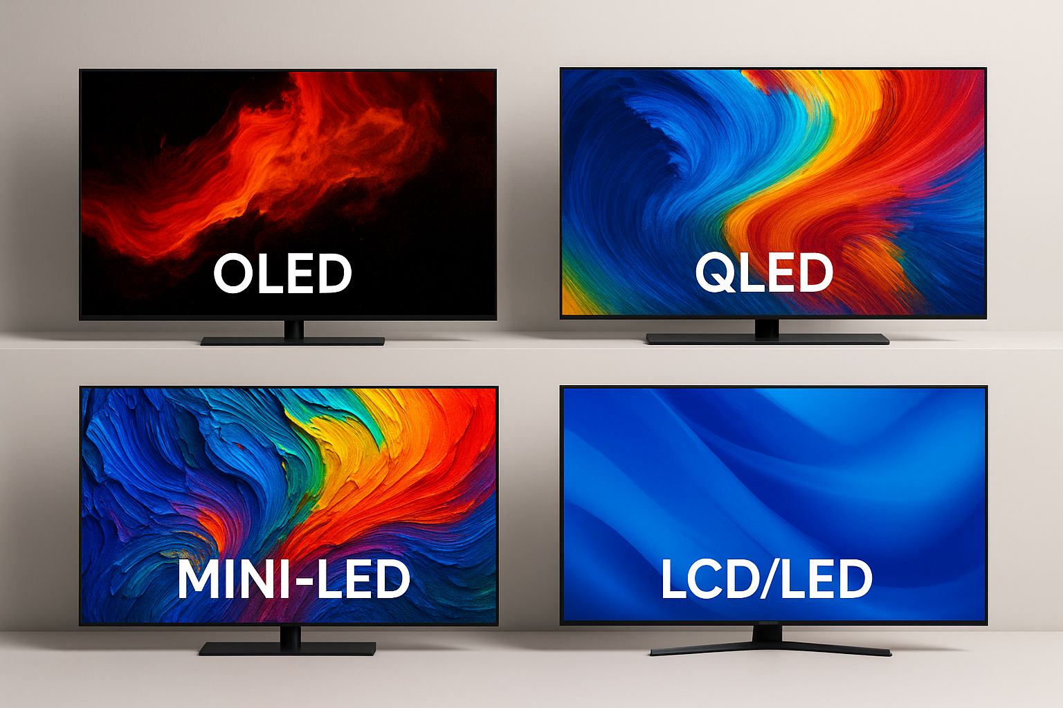 TV Technology Comparison Guide: OLED, QLED, Mini-LED, and More